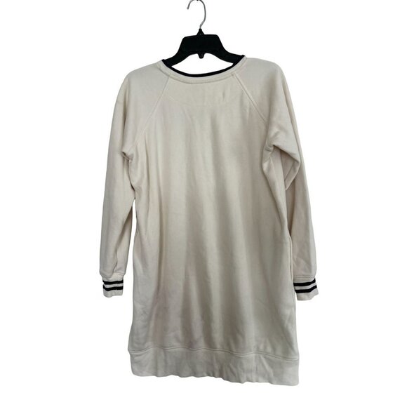 UNIQLO X-Long White Sweatshirt Black Details Size Large - Picture 6 of 8